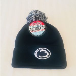 Penn State knit with Pom by Zephyr.
